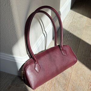 Moda Luxe Deep Burgundy Shoulder Bag